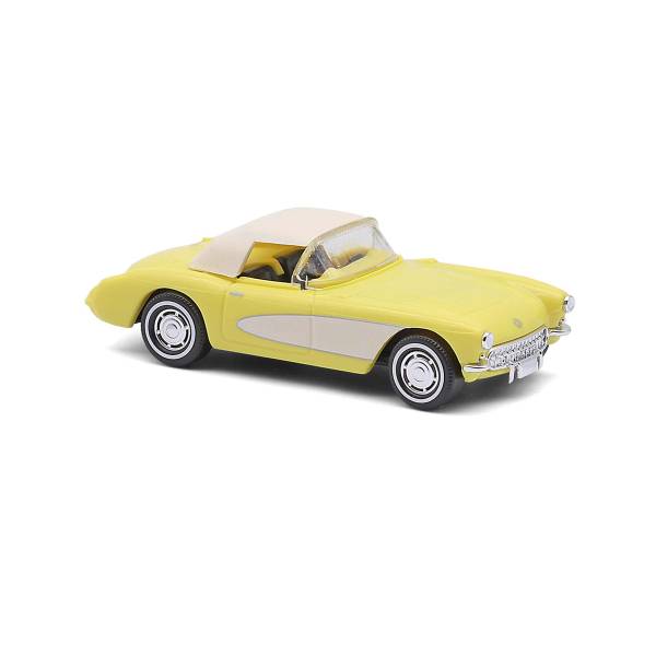 BUSCH 45424 - Chevrolet Corvette gelb H0